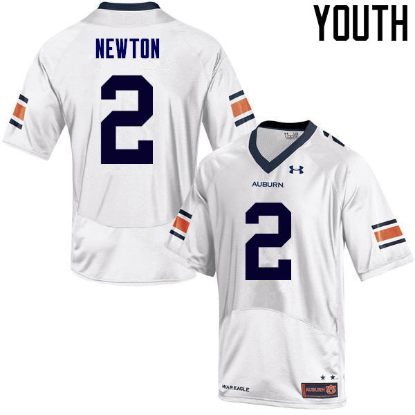 Youth Auburn Tigers #2 Cam Newton College Football Jerseys Sale-White - Click Image to Close